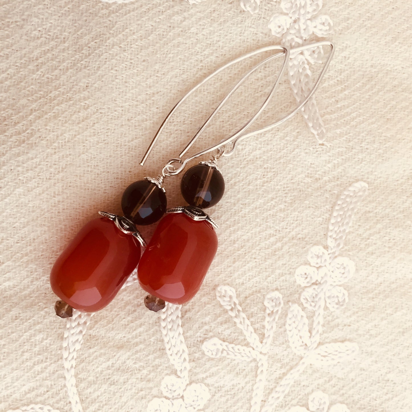 Carnelian Drop Earrings