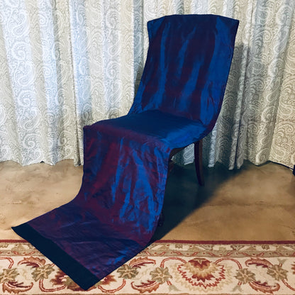 Silk & Wool Meditation Chair Blanket – Dhyanam Supreme Swan