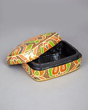 Paisley Paper Mache Box