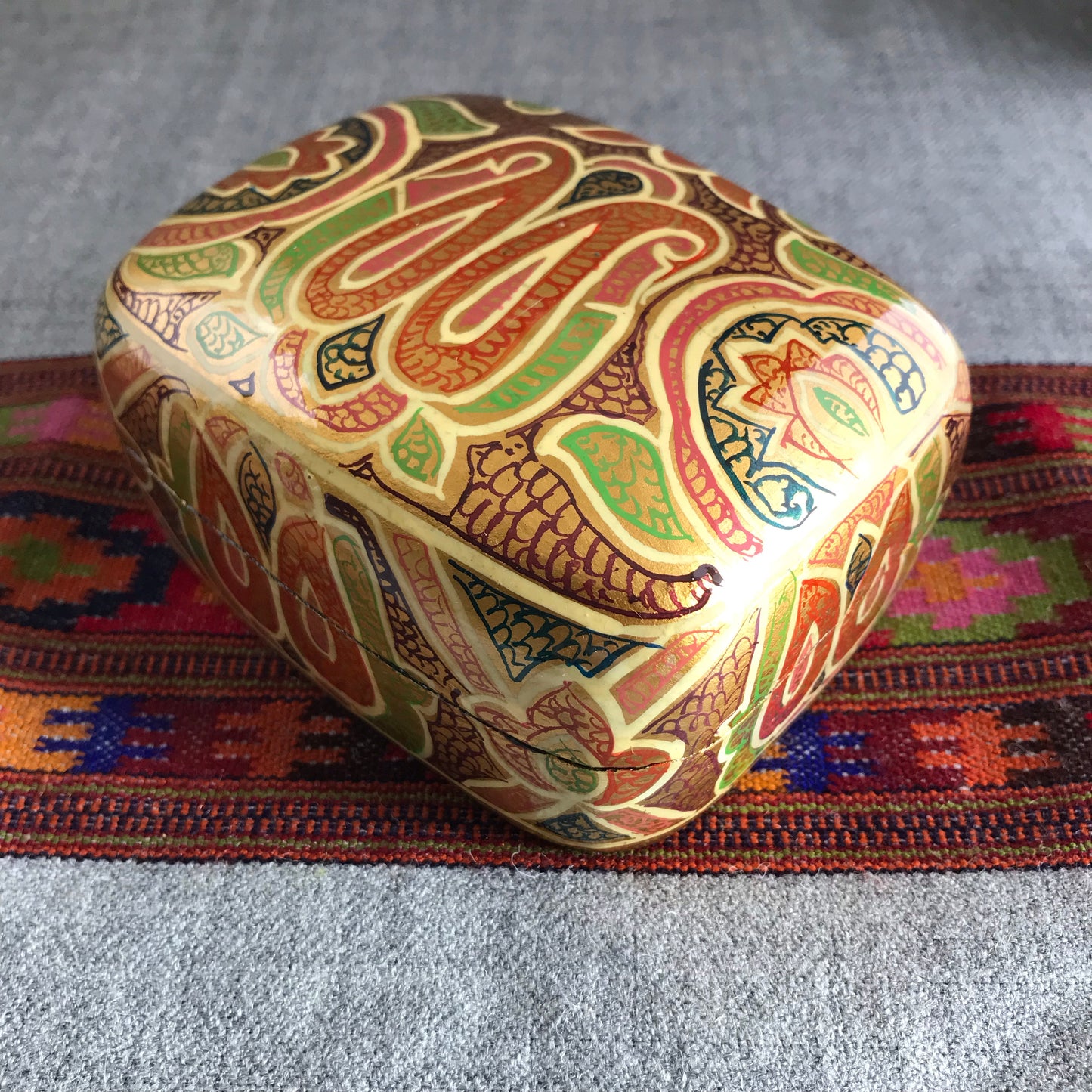 Paisley Paper Mache Box