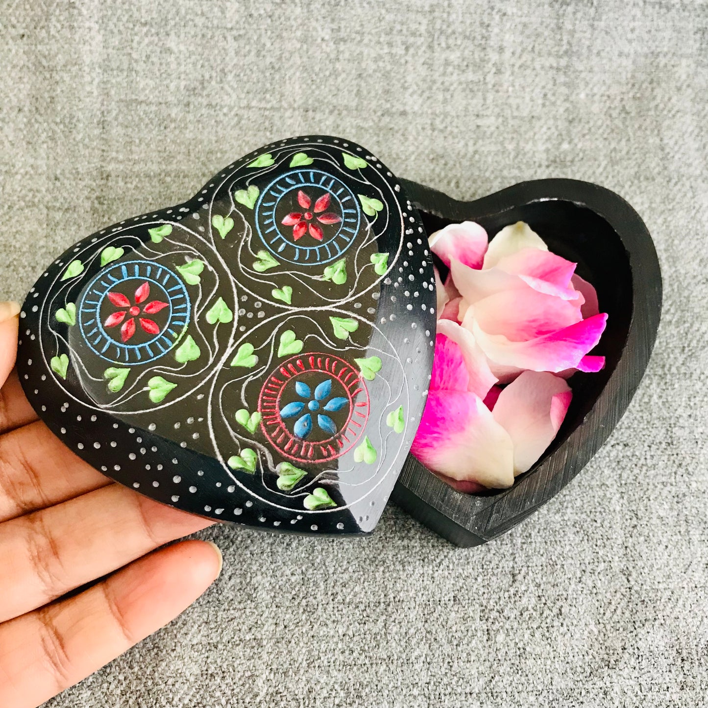 Soapstone Heart Box