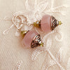 Padma Rose Quartz & Peridot Earrings