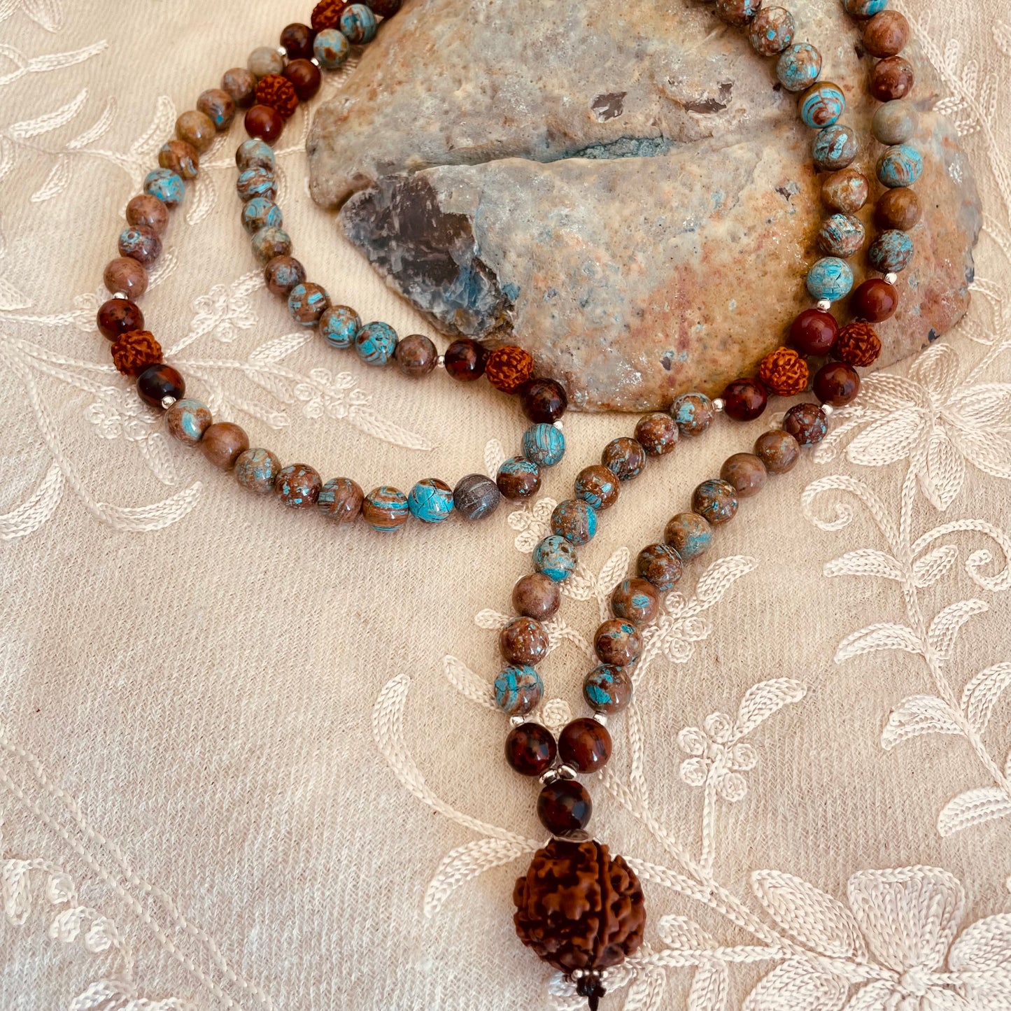 Uma Jasper & Rudraksha Kriya Mala