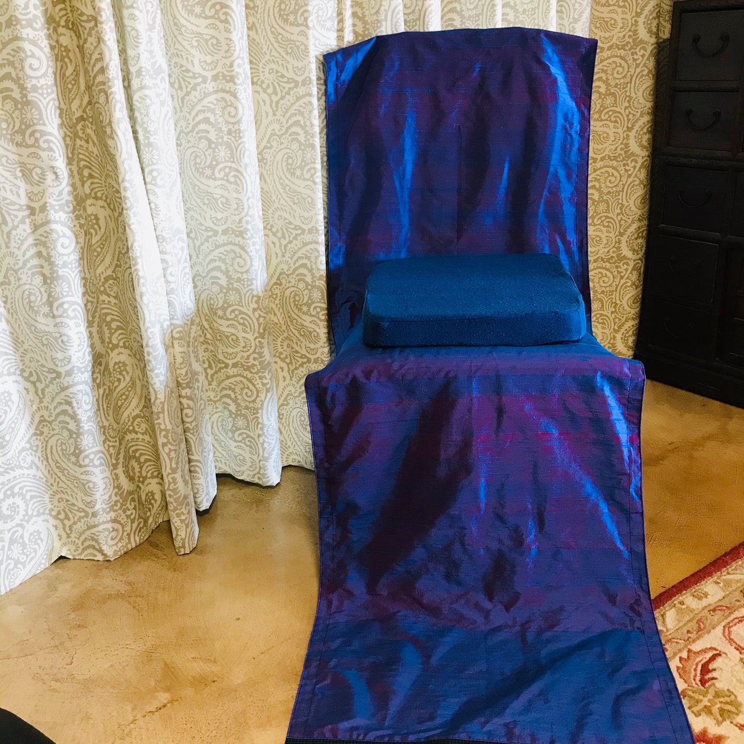 Dhyanam Silk & Wool Meditation Chair Blanket