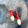 Rupa Red Coral Earrings