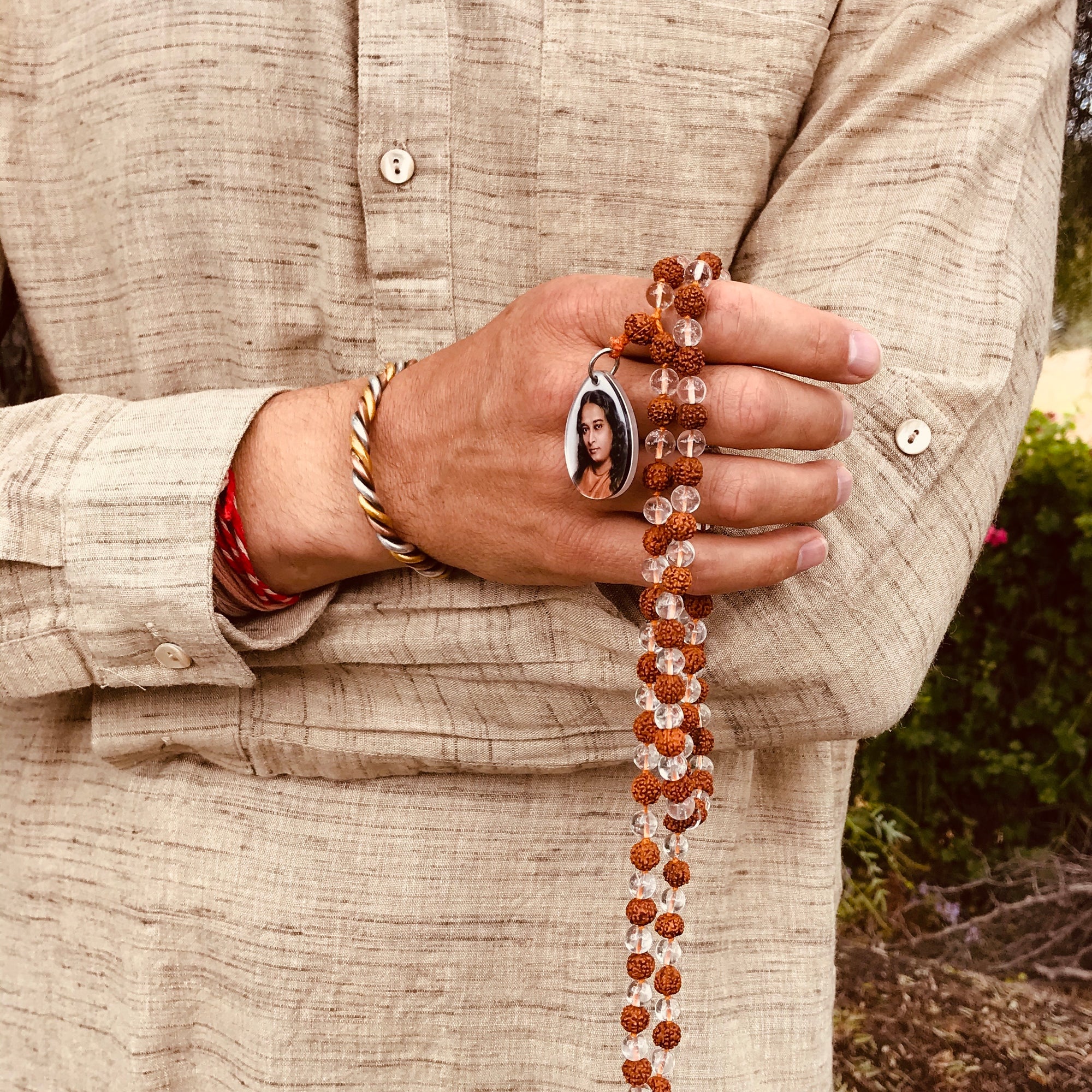 Gurukripa Rudraksha & Crystal Mala
