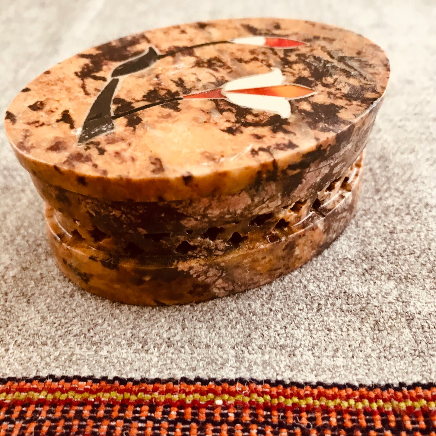 Indian Soapstone Keepsake Boxes