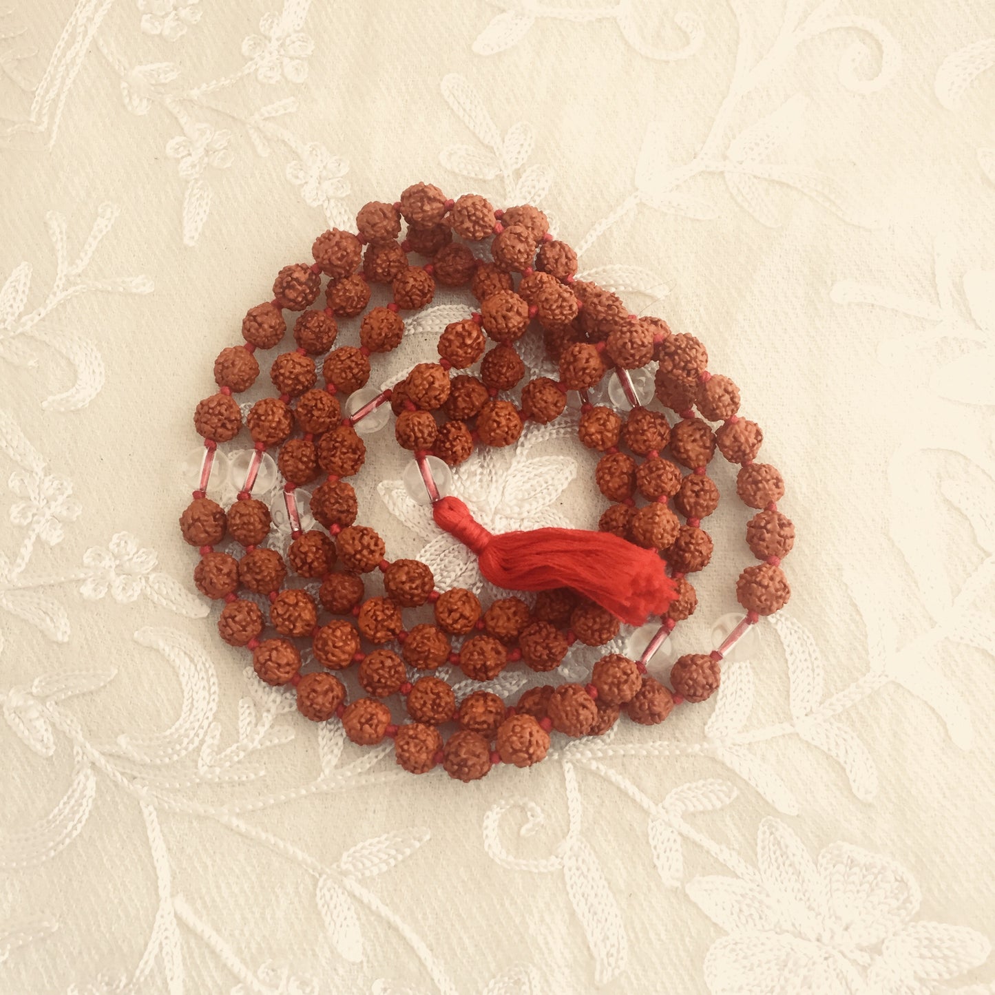 Shakti Kriya Mala Rudraksha & Quartz Crystal