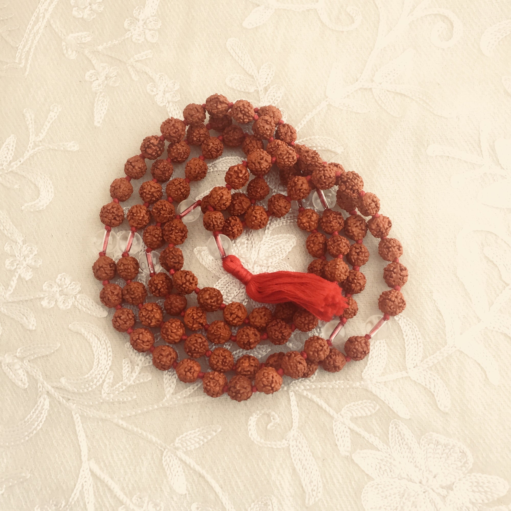 Shakti Kriya Mala Rudraksha & Quartz Crystal