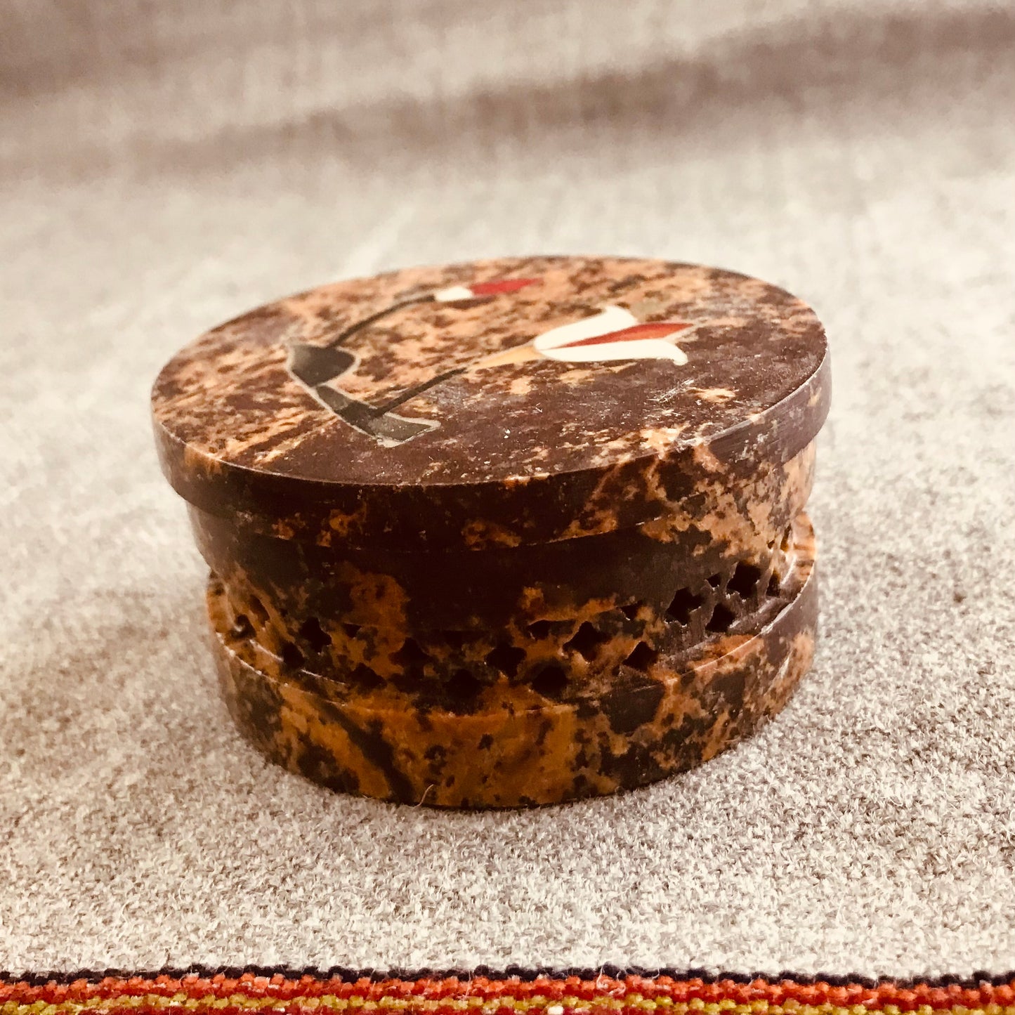 Indian Soapstone Keepsake Boxes