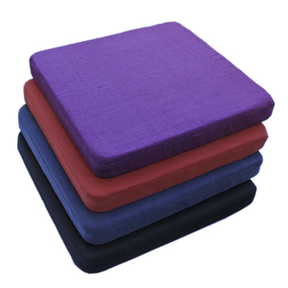 Zabuton Meditation Cushion — Silk & Wool Padded Floor Base Supreme Swan